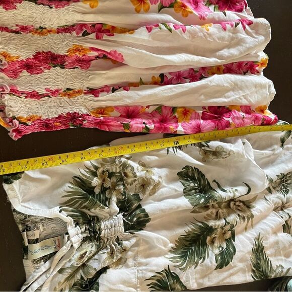 2 Vintage Girls Rayon Hawaiian Dresses Sunny and Paradise Made in the USA - Picture 12 of 16